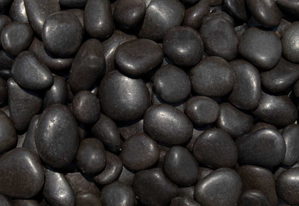Otoczak polerowany czarny do saun, ogrodów, masaży 20kg