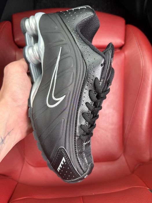 (ОПЛАТА ПІСЛЯ ОГЛЯДУ)Nike Shox R4 Black Grey Найк Шокс Р4 Чорно-сірі