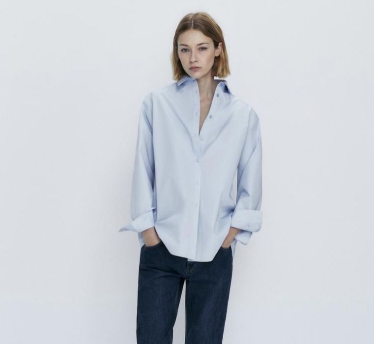 Нова базова сорочка рубашка Massimo dutti