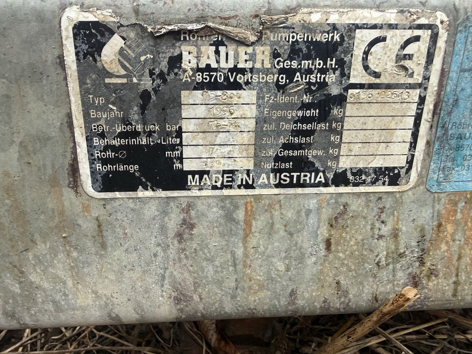 Deszczownia bauer 300 m 75 mm rama ocynkowana na obrotnicy