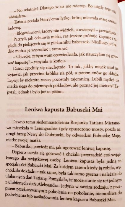 Przepisy Tatiany. Paullina Simons.