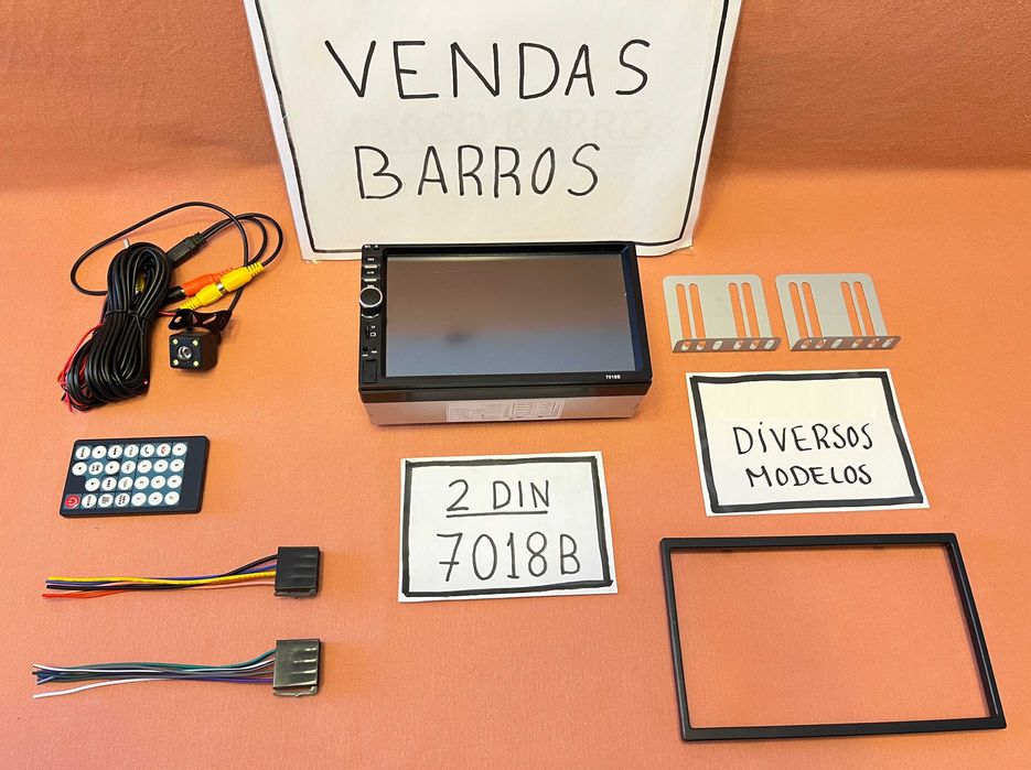 (NOVO) Rádio 2DIN 7" Oferta Câmera + MOLDURA - Bluetooth USB Micro SD