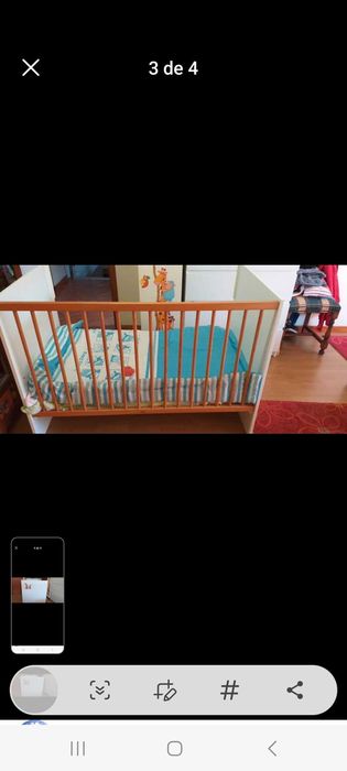 Cama de grades como nova