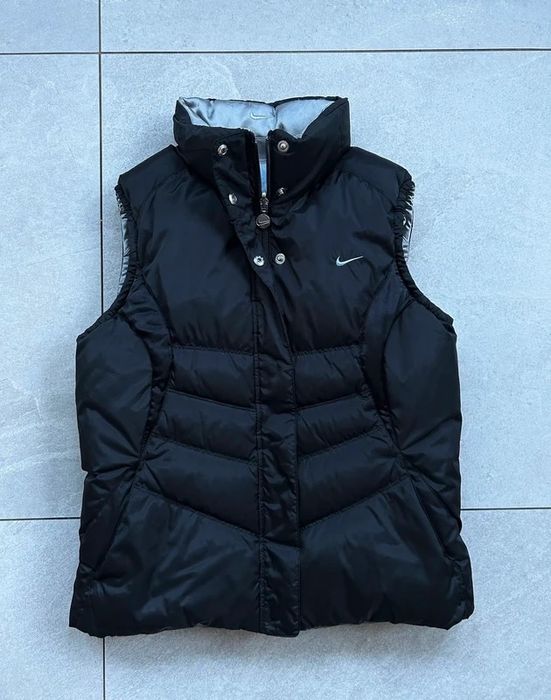 Bezrękawnik puchowy Nike dwustronny rozm. M y2k retro vintage