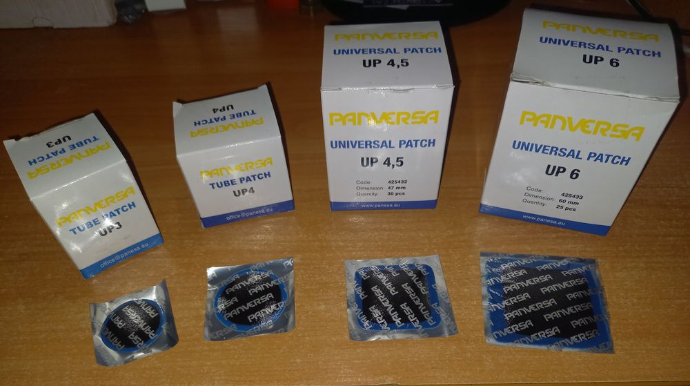 Пластыри универсальные; Латки камерные Panversa.