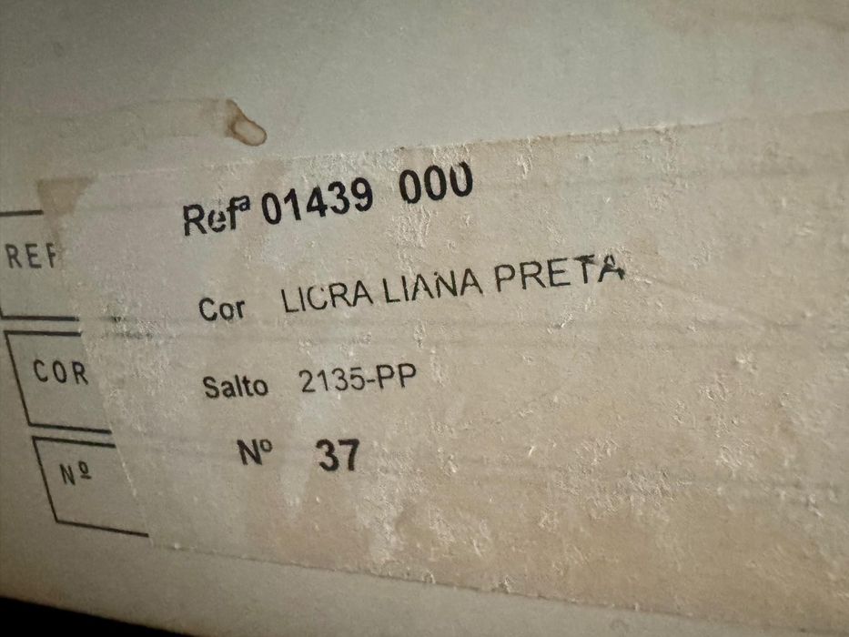 Botins PROF  Licra Preto tam.37 (Valor de compra: €199)