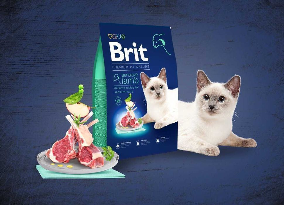 Корм для котов Brit Premium by Nature Cat Sensitive 8кг