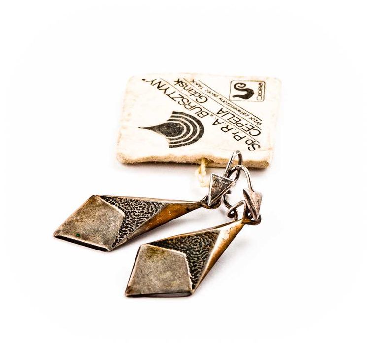 Srebrne Kolczyki z Oryginalną Metką - 4,61g - Spółdzielnia BURSZTYNY