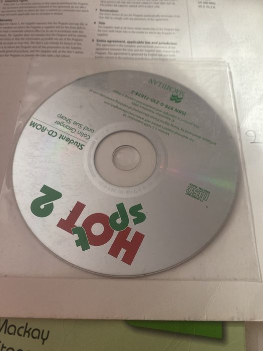 manual e livro de exercícios HOT SPOT 2 Cambridge.