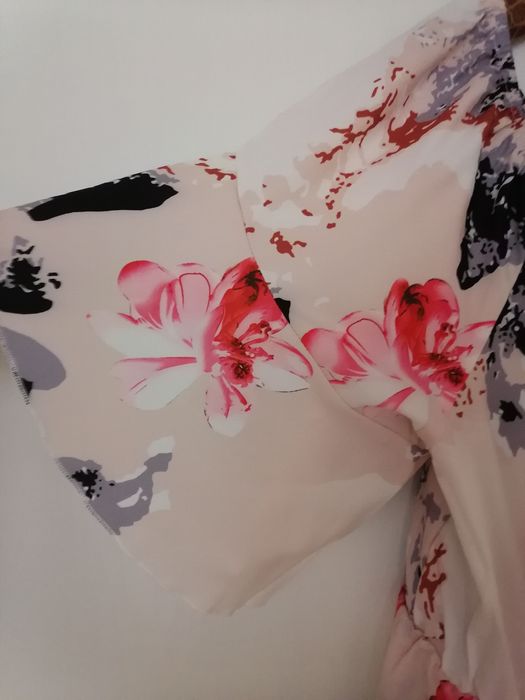 Elegancka sukienka kwiaty hiszpanka wesele komunia 48/50