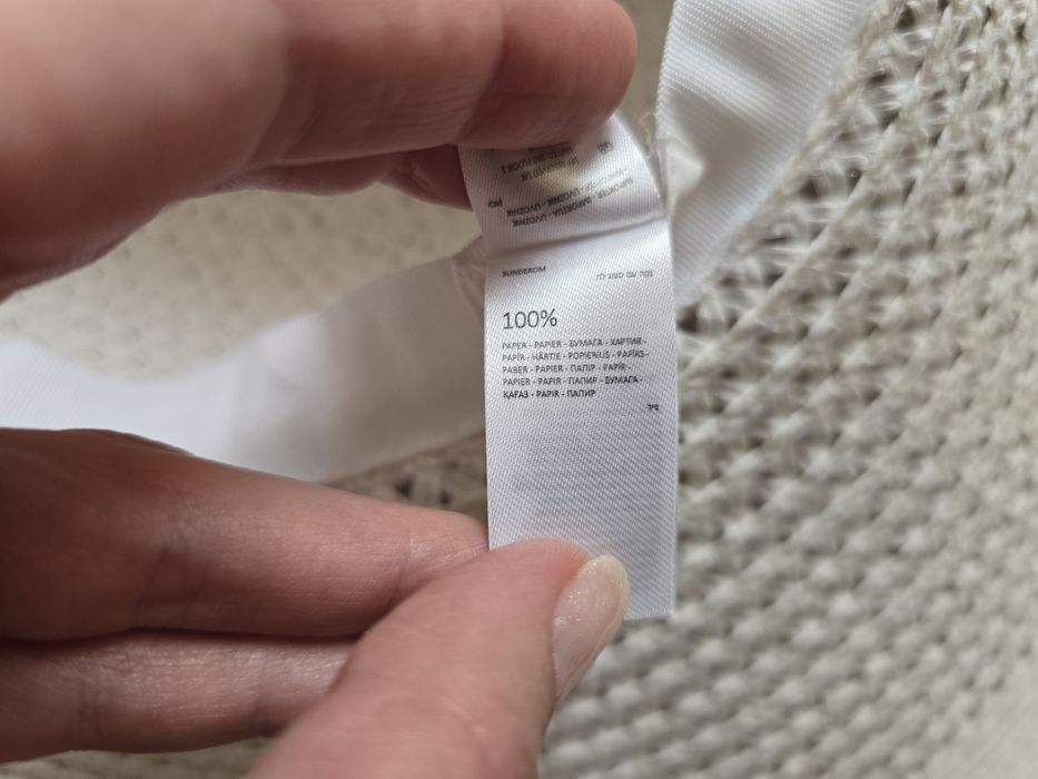 Капелюх літній солома папір