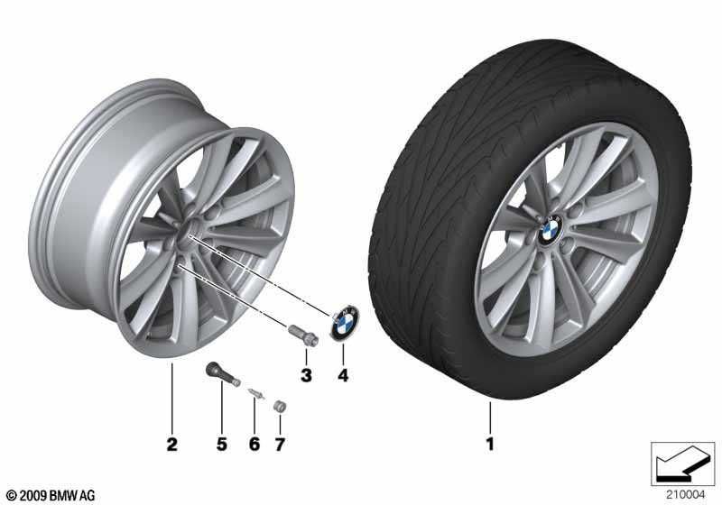 Felga BMW 17"  8Jx17 ET:30  Seria: 5' Seria: 6' nr mag. 1/383