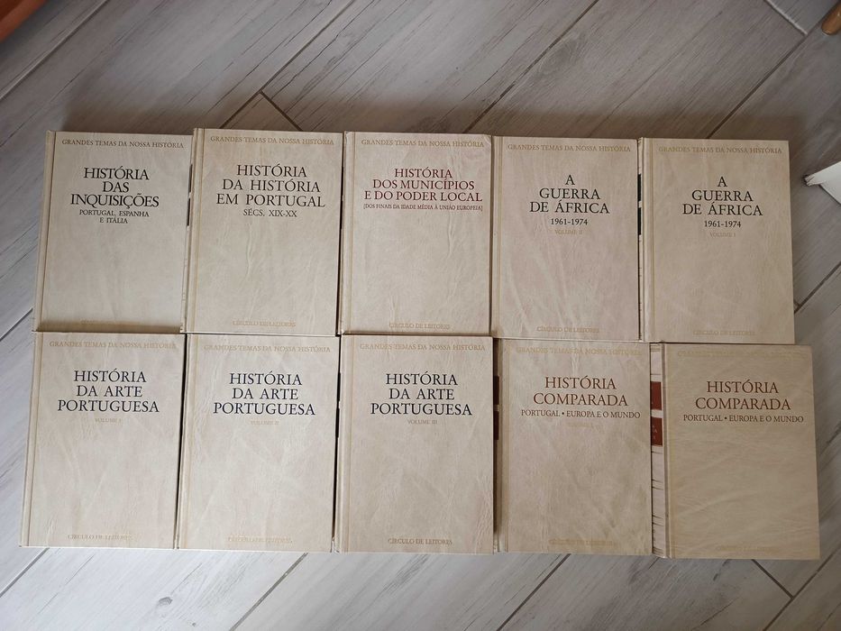Grandes Temas da Nossa História - Circulo de Leitores - 10 Volumes - Coleção Completa