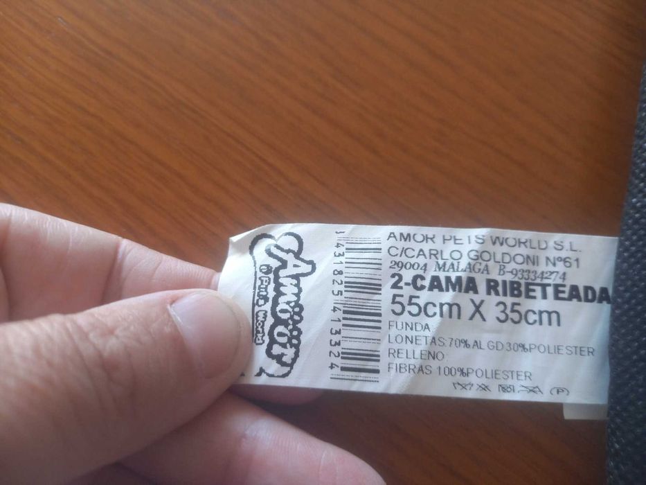 Colchão pequeno para animal de estimação.