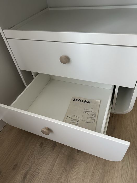MYLLRA - komoda z przewijakiem, biały, 85x79x97