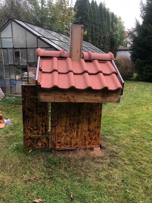 Wędzarnia świerkowa ogrodowa duża solidna