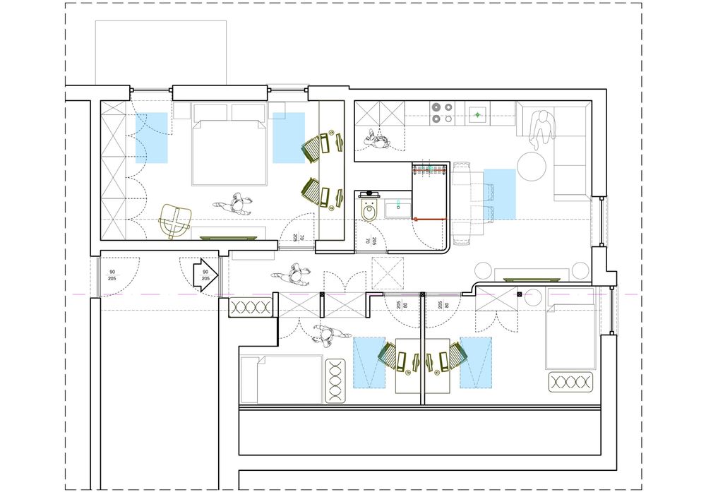 Mieszkanie na poddaszu, możliwe 4 pokoje, 64m2, Czuby, obok KUL-u