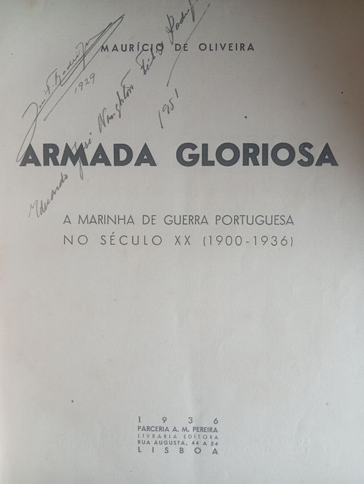 Livro  "Armada Gloriosa: A Marinha de Guerra Portuguesa no Século XX"