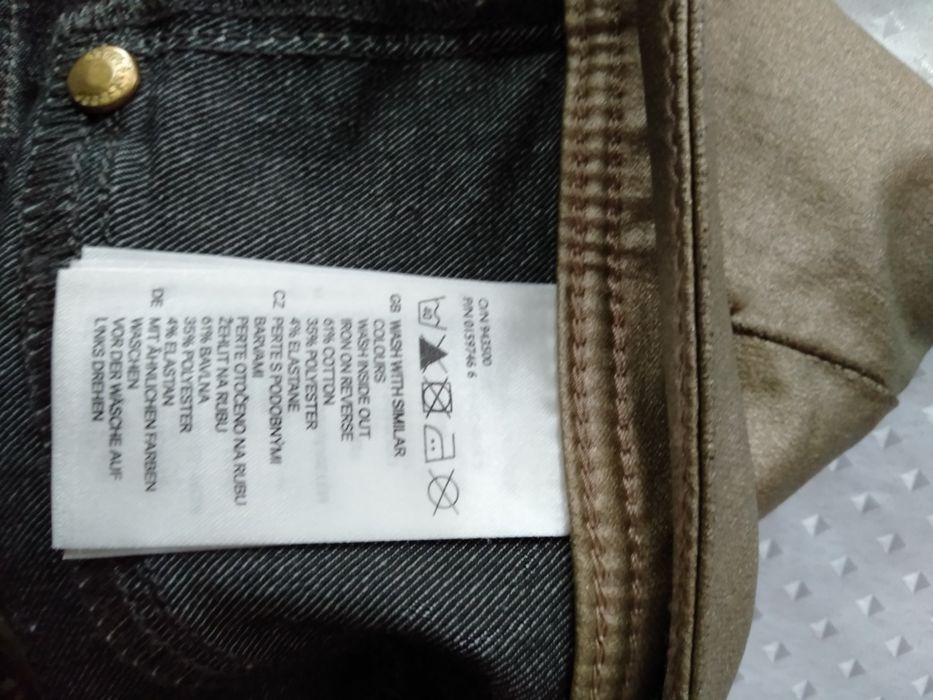 Spodnie  damskie złote H&M S/M