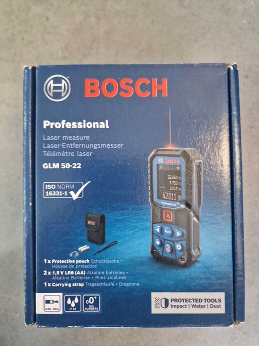 Dalmierz laserowy BOSCH GLM 50-22 czerwona wiązka