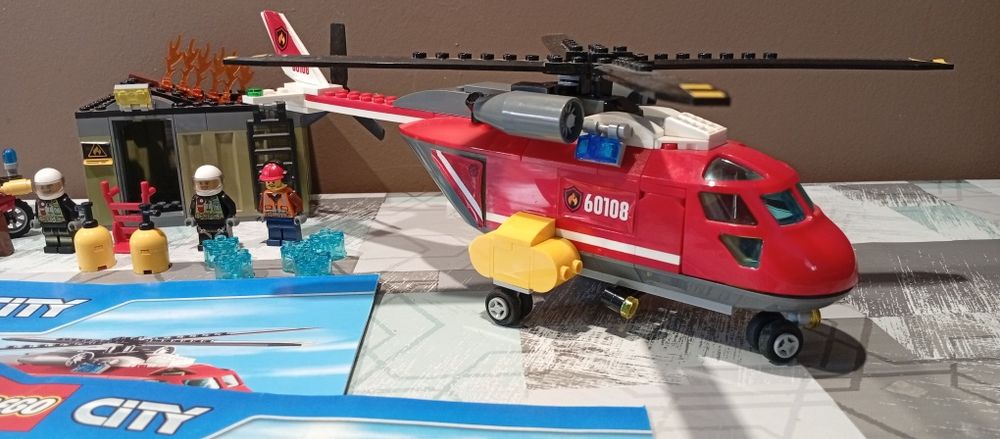 Lego 60108 City klocki Helikopter strażacki