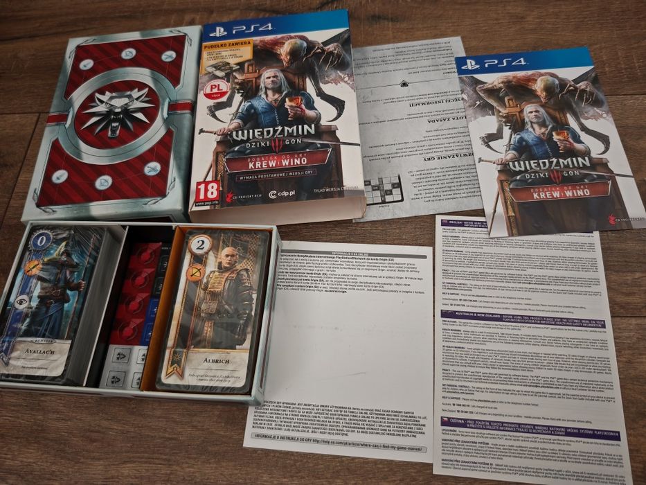 Karty gwint wiedźmin 3 serce z kamienia krew i wino