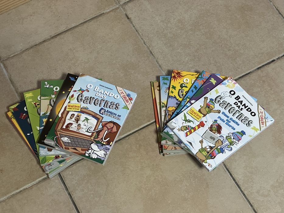Livros infantis - O bando das cavernas coleçao de 16 livros