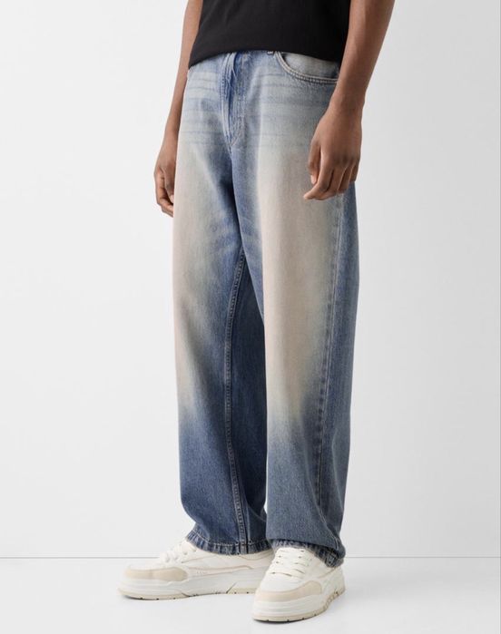 Широкі Джинси BERSHKA Baggy Fit Jeans Оригінал Широкие Джинсы Мужские