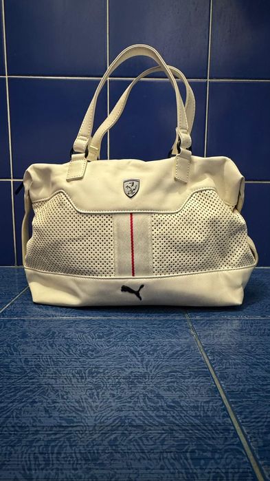 Сумка спорт біла Puma