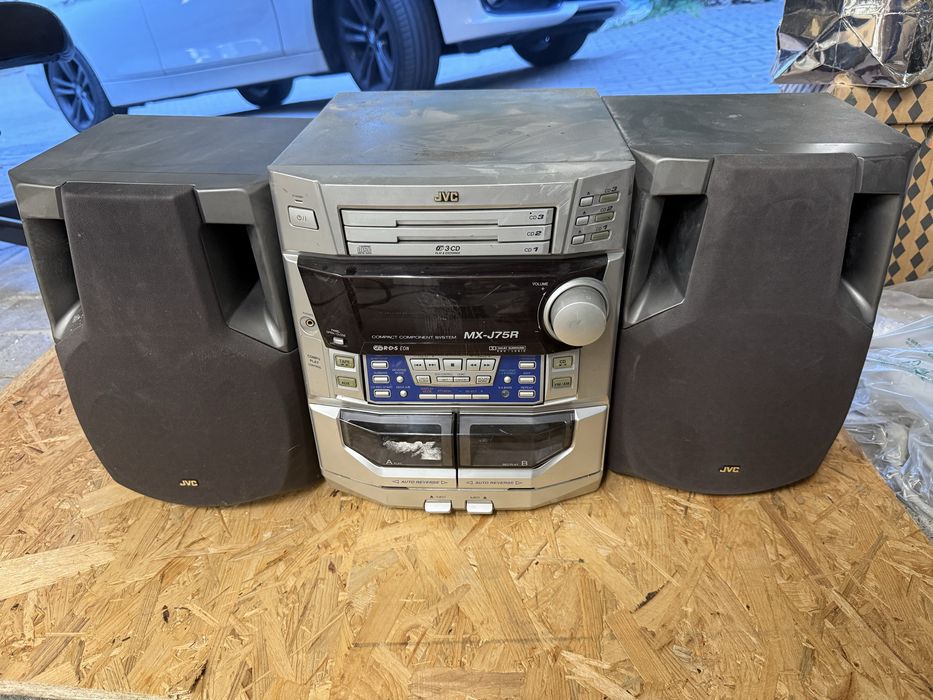 Wieża audio JVC MX-J75R + 2 glosniki 140W