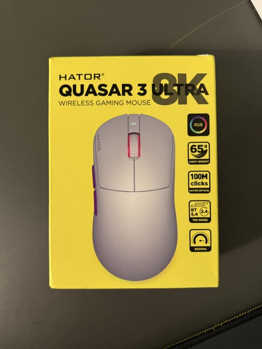 Игровая мышь Hator quasar 3 ultra 8k wireless