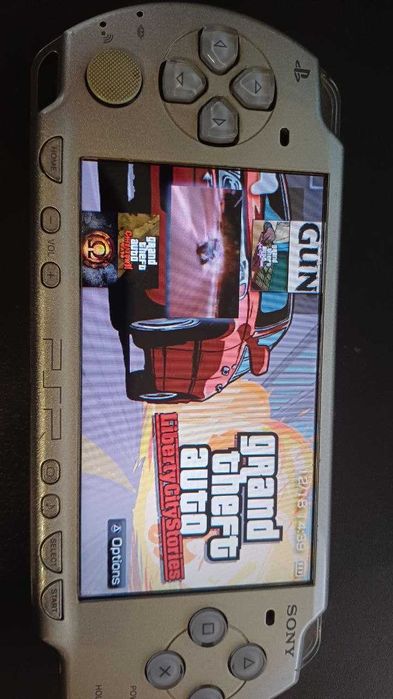 Портативна ігрова приставка PSP Slim Ice Silver 64gb з іграми