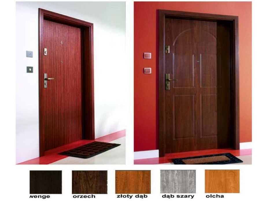 DRZWI wejściowe zewnętrzne z MONTAŻEM wewnątrzklatkowe ocieplone