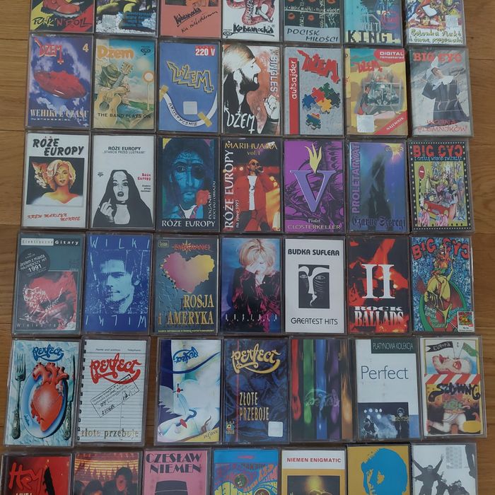 Kasety magnetofonowe  z muzyką polski rock pank
