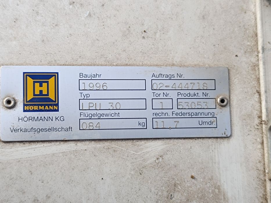 Brama garażowa segmentowa Hörmann 2,5x2,3