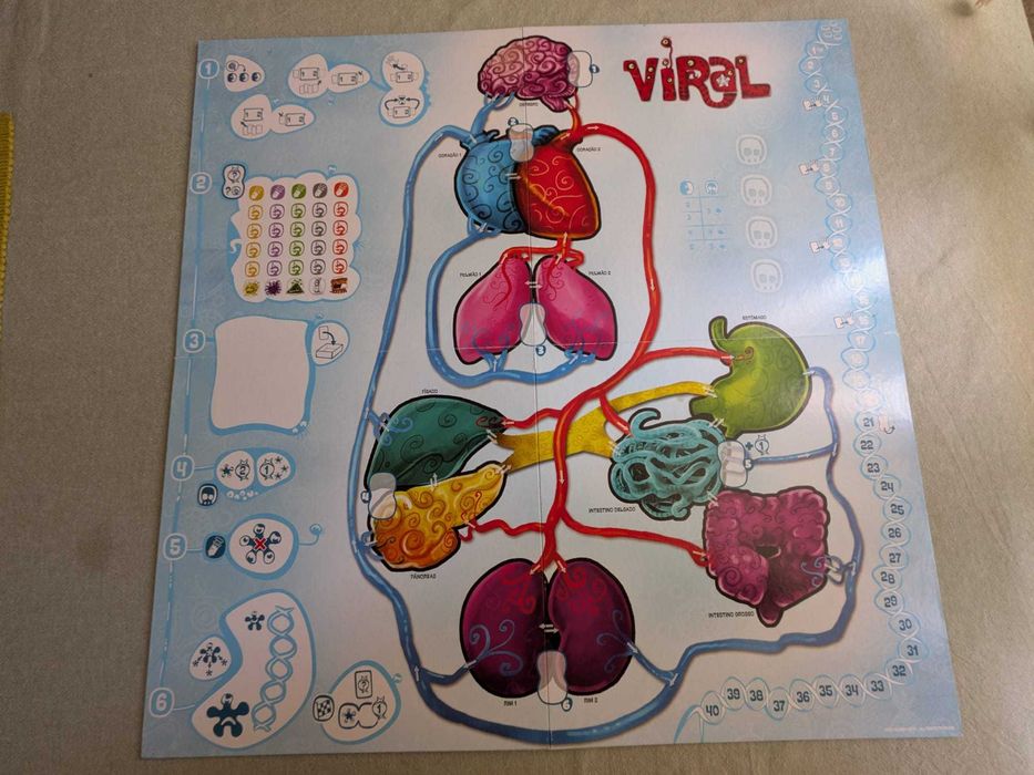 Jogo de Tabuleiro "Viral" (Mebo Games) — Como Novo / Muito Estimado