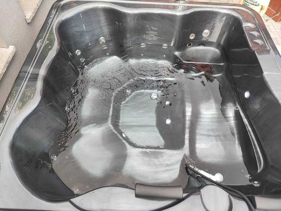 BALIA KWADRAT LUX - z piecem zewnętrznym -hot tub, spa, jacuzzi