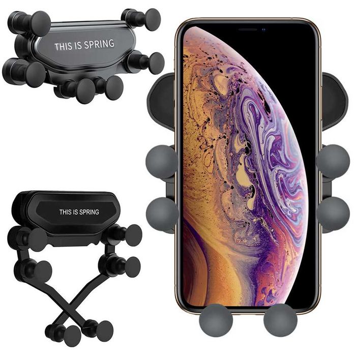 uchwyt samochodowy grawitacyjny na telefon do kratki