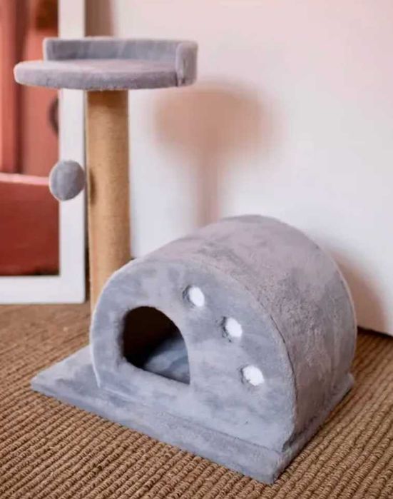 Будиночок для кота Равлик Міцна кігтеточка лежак Дряпка Когтеточка