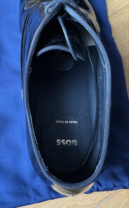 Lakierki Hugo Boss Oxford  r. 43 do ślubu do smokingu