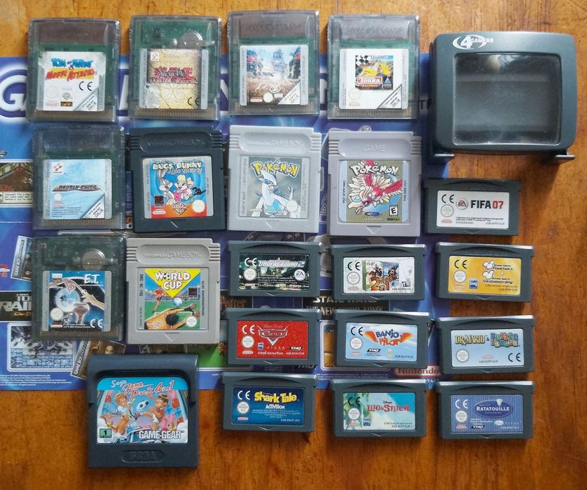 Gameboy vários jogos.