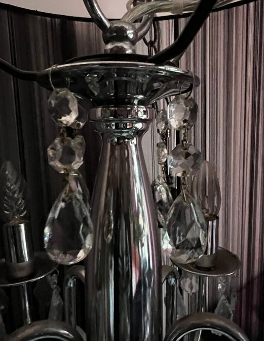 Lampa żyrandol kryształki nowoczesny design