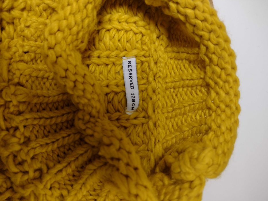 Sweter Reserved musztardowy