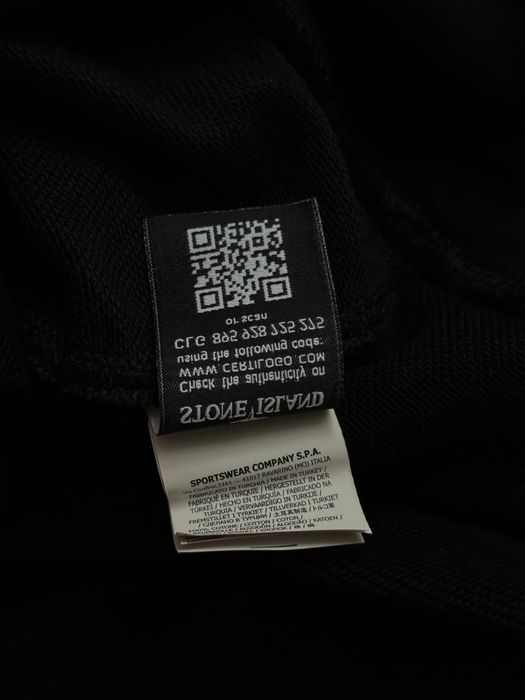 Оригінальний світшот кофта Stone Island Black Sweatshirt