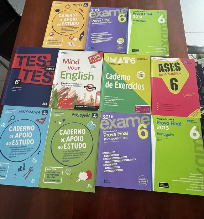 Livros de apoio ao estudo 6.ºano