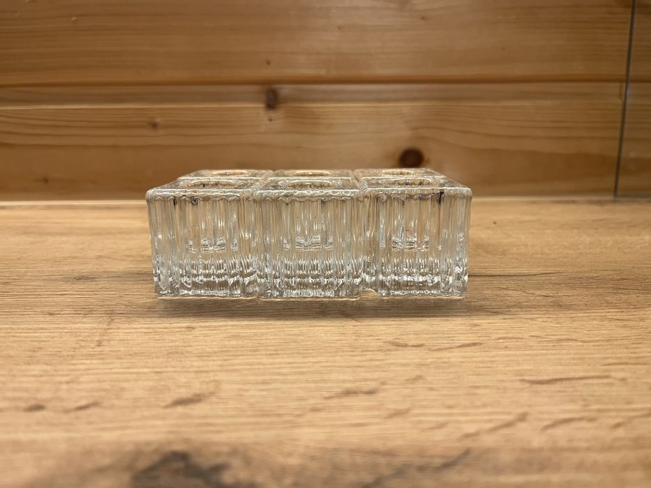 Szklany świecznik mały 6szt