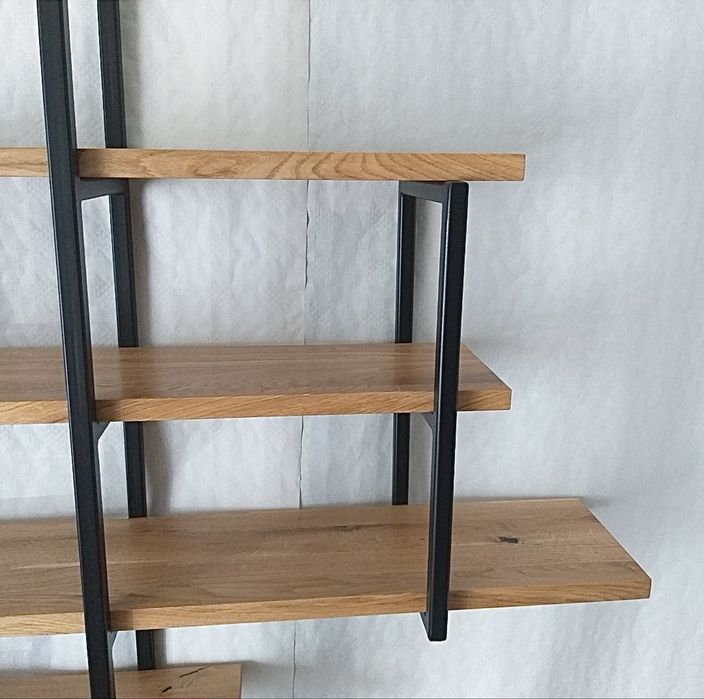 Półka loft indriustial dąb