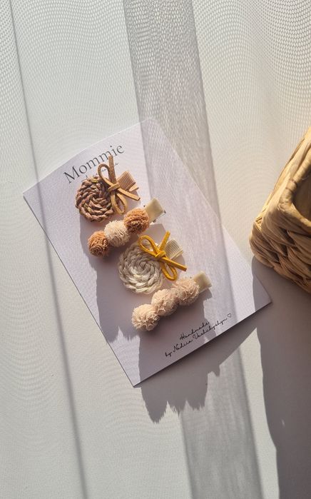 Заколки Бантики  Резинки ручної роботи