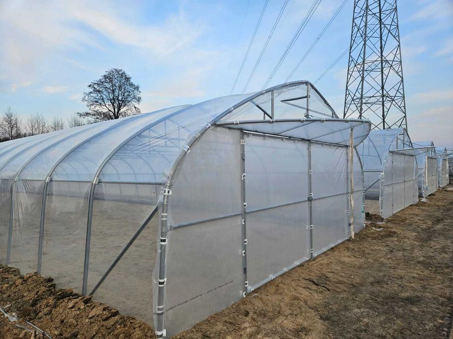 tunel foliowy, konstrukcja tunelu 7 x 30 gotyk