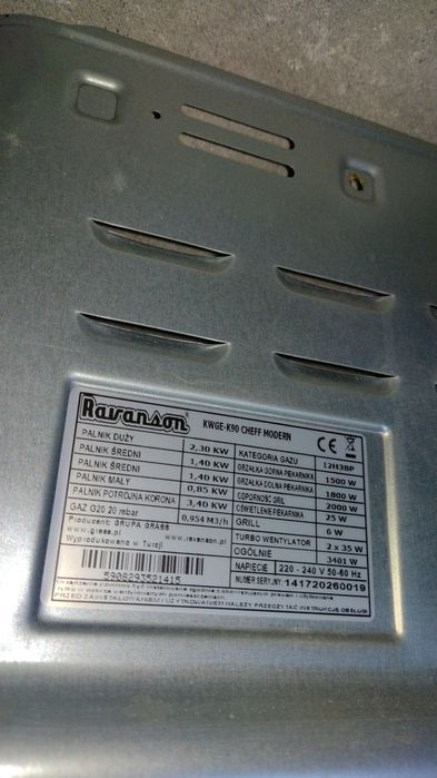 Kuchenka Ravanson KWGE-K90